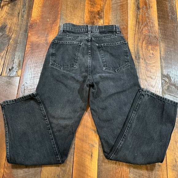 Revice Denim Black High Rise Straight Leg Jeans Size 24 Made in USA - Picture 2 of 10